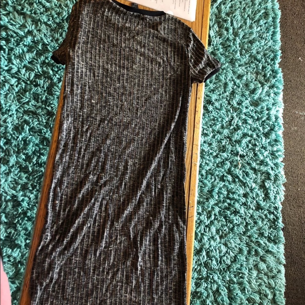 Ribbed body con dress